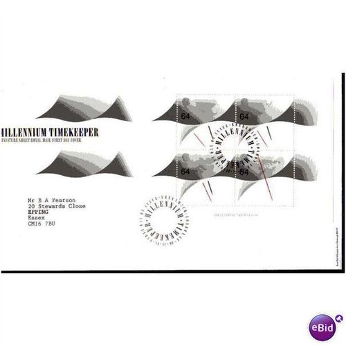 1999 'MILLENNIUM TIMEKEEPER' F.D.C (GREENWICH F.D.I) (EBID551)
