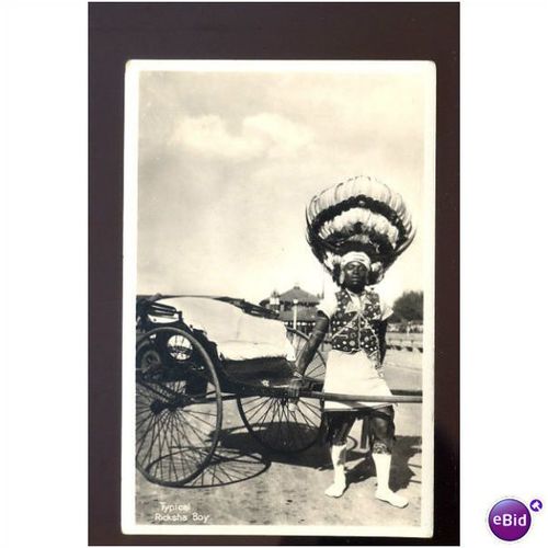 South Africa RICKSHA BOY Postcard by Newman