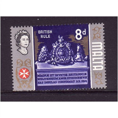 MALTA 1965 8d BRITISH RULE SG339 M MINT