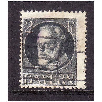 GERMANY STATES BAVARIA 1914 2pf SLATE SG171 FINE USED