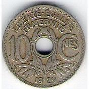FRANCE 10 CTS 1929