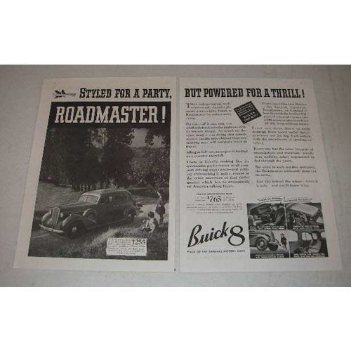 1935 Buick Roadmaster Series 80 Sedan Car Ad!