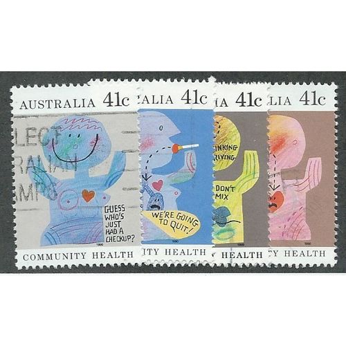 AUS 1990 (SET) 'COMMUNITY HEALTH' (4v) FINE USED (EBID47-859)