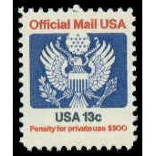 O129 13c Eagle Fine MNH G0532