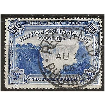 Rhodesia 1905 SG95 2 1/2d Deep Blue Victoria Falls Fine Used ...