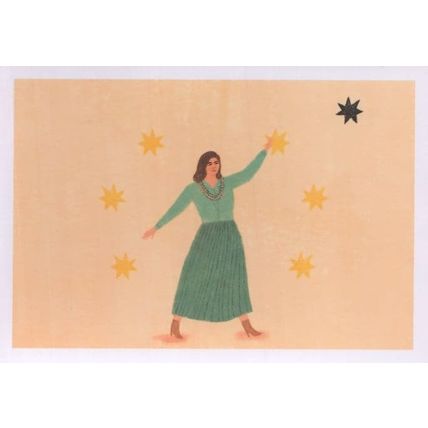 Wilma Mankiller Cherokee Nation Womens Leader Rights Painting Postcard