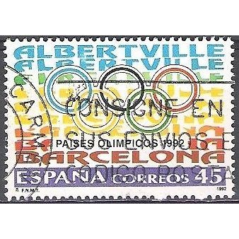 España 1992 Michel 3073 O Cote (2008) 0.20 Euro Jeux Olympiques Cachet rond