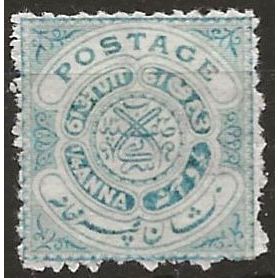 Hyderabad (IFS) 1905 SG22 1/4a Dull Blue Mounted Mint ..