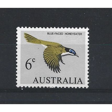 Australia.SG387 6c Blue-faced Honeyeater.Mounted Mint.Mar24