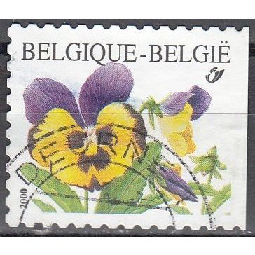 Belgique 2000 Michel 2987BDR O Cote (2008) 1.60 € Pensée Cachet rond