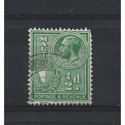 Malta.SG194 1/4d Yellow-Green.Fine Used.Apr25e