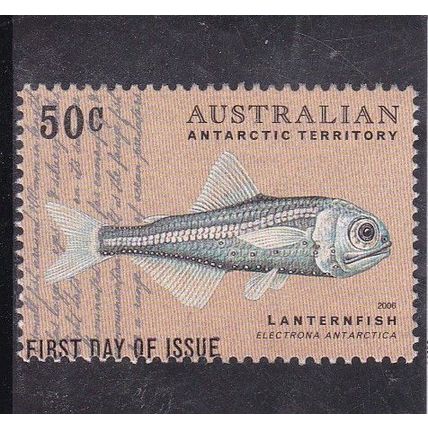 AAT - 2006 - Fish - Lanternfish - $ 0.50 sheet used