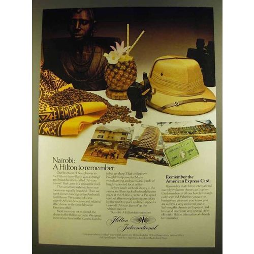 1980 Hilton International Ad - Nairobi
