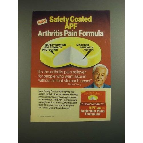 1984 APF Arthritis Pain Formula Ad - Robert Young