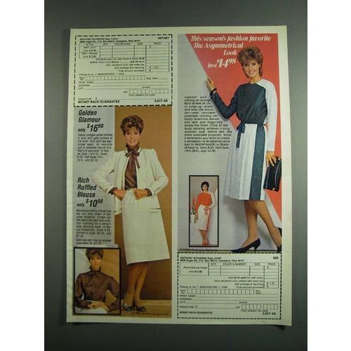 1984 Anthony Richards #447 Suit, #451 Blouse & Dress Ad
