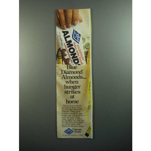 1984 Blue Diamond Almonds Ad - Hunger Strikes