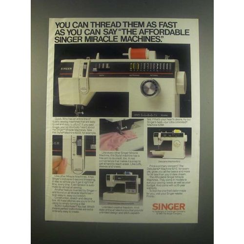 1985 Singer Ad - Stylist Machine 6233, Debutante 6212