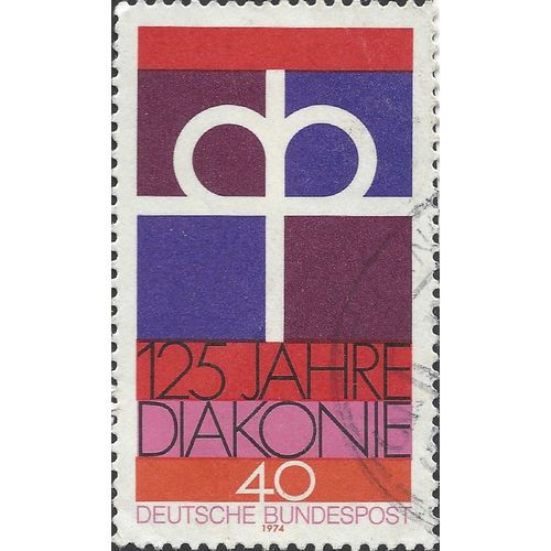 GERMANY, German Protestant Church Diaconal Association, red 1974, 40pf