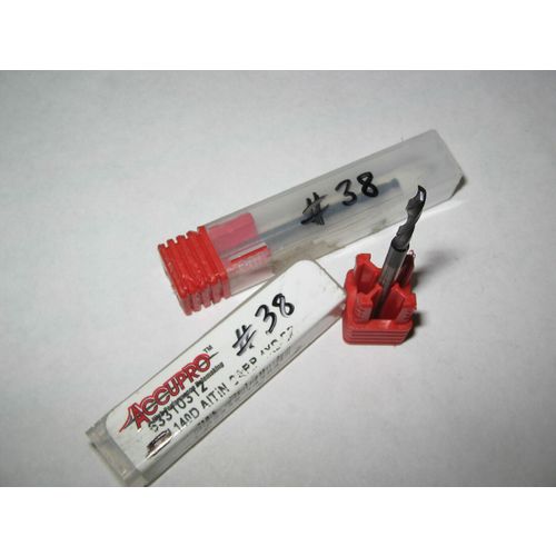 Accupro, #38, ALTIN Carbide Drills (Qty 2)