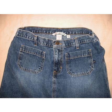 Womens Abercrombie Fitch Jean Skirt 10 32 Waist EUC Mini Blue Denim