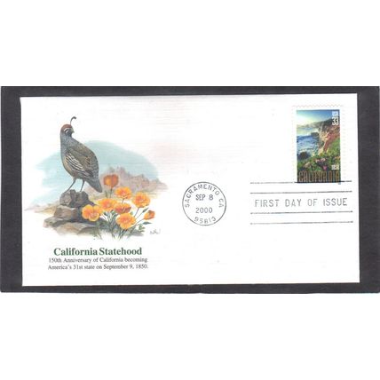 FDC Fleetwood 3438 33c California (Cachet-U/A) CV42364