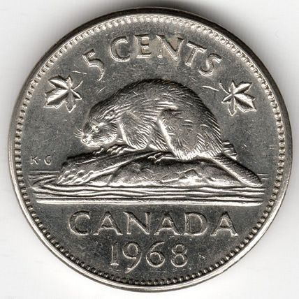 Canada : 5 Cents 1968