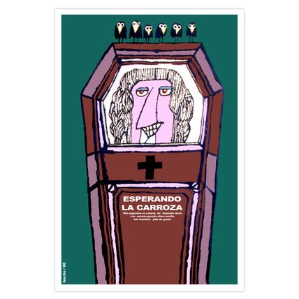 Wall decor home movie Poster.ESPERANDO.Argentina.Coffin.Mortua  ry.art.Funny.