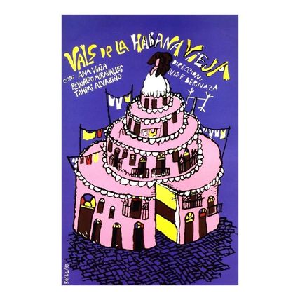 Cuban decor Wall Design movie Poster.Old Havana Vals.Sweet 15.QUINCE.Cake art