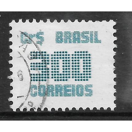 BRAZIL 1985 300CR BLUE NUMERAL SG 2152 FINE USED