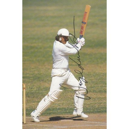 Wayne Larkins Durham Cricket Bedford Hand Signed Limited Edition Photo Postcard