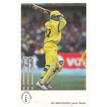 Abdur Razzaq Pakistan Cricket Team Classic Card Postcard