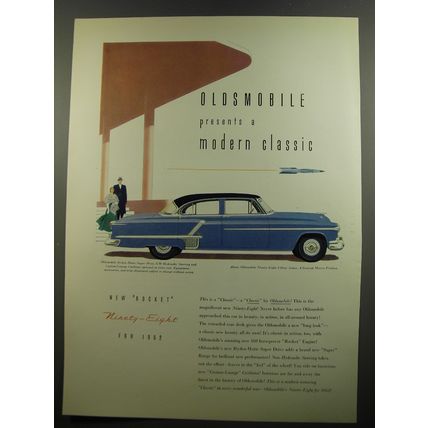 1952 Oldsmobile Ninety-Eight 4-Door Sedan Advertisement