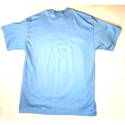 A #1 Grandpa Graphic T-Shirt Light Blue Men's XL Single Stitch Vintage (T20R)