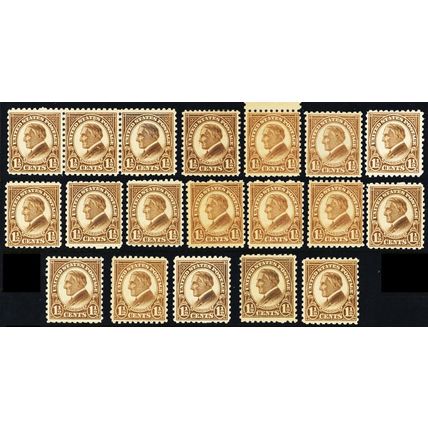 582, Mint F-VF NH - WHOLESALE - 19 Stamps CV $247 * Stuart Katz