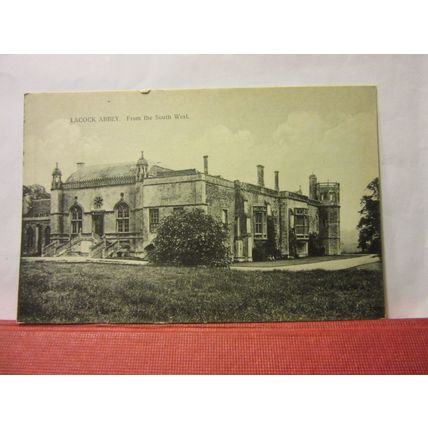 FROM SOUTH WEST, LACOCK ABBEY, CHIPPENHAM, WILTSHIRE. unused postcard =
