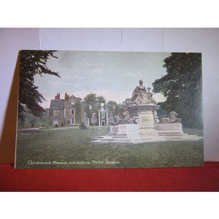 CHRISTCHURCH MANSION, IPSWICH, SUFFOLK used antique postcard 1909 pm =