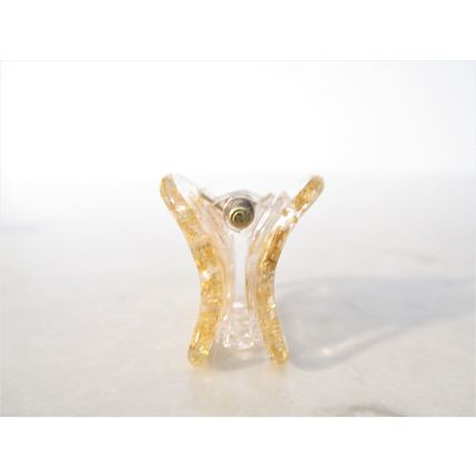 Small mini clear gold or silver heart shaped hair claw clip