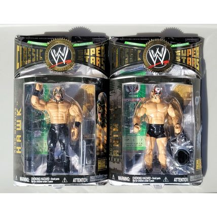 wwe wwf ljn classic superstars series 9 road warrior hawk & animal figures