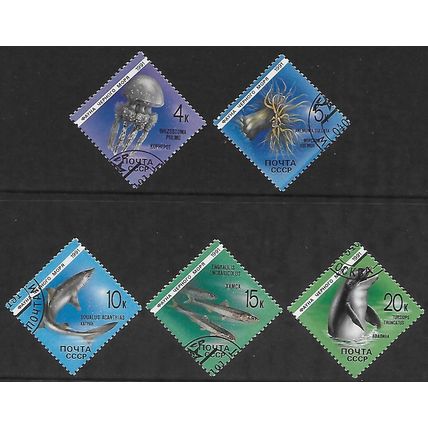 Mi 6158/62: Animals of the Black Sea