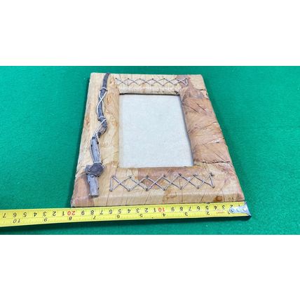 Rustic Wooden Picture Frame, Handmade Gift, 100% Natural Eco Farmhouse, Rare Fi