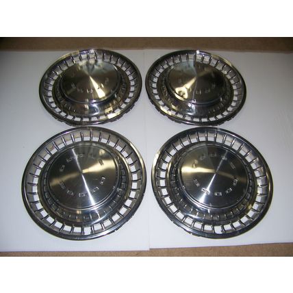 1972 DODGE DART HUBCAPS WHEELCOVERS OEM SET OF 4 14" 1973 1974 1975 1976