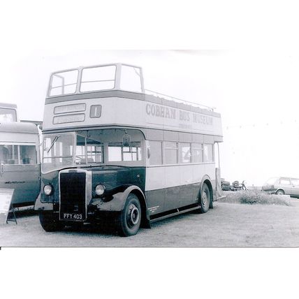 Black & White Photograph of Southport Corporation Transport - FFY 403