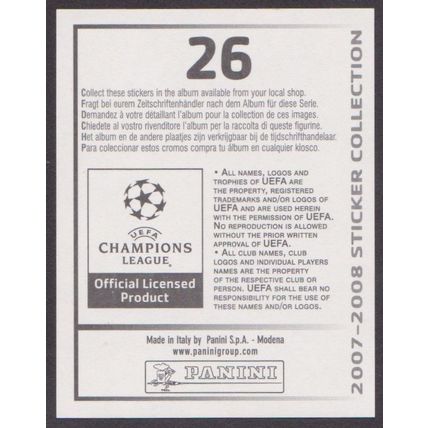 Panini Stickers - Champions League 2007-08 #26 Arsenal FC Badge