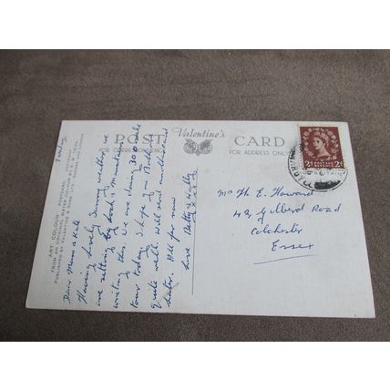 Valentines Postcard - Pipe Bands, Edinburgh Castle - Artist E.W Trick A2257