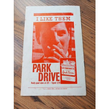 1963/64 Stoke City vs Portsmouth FA Cup 3rd Round **FREE P&P**