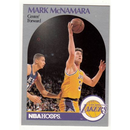 1990-91 Hoops Mark McNamara basketball card #158 - Lakers