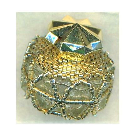 Beaded Decorative Collectible Perfume Bottle