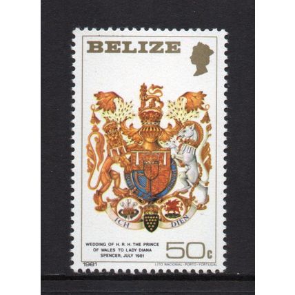 Belize - 1981 - 50c Royal Wedding (Charles & Diana) (sg617) MNH