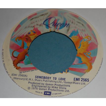 Queen – Somebody To Love 7" Single 1976 JUKEBOX CENTRE