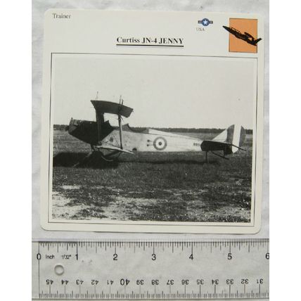Curtis JN-4 Jenny - USA - Trainer - Collectors Club Card